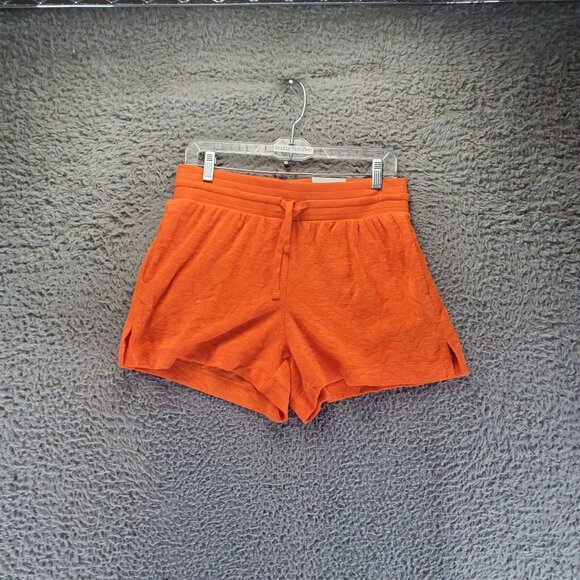 Old Navy Shorts Womens Medium Orange Pull-On Drawstring Ribbed Knit *NWT* - Picture 1 of 8